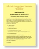 FCPOA Annual Meeting Notice